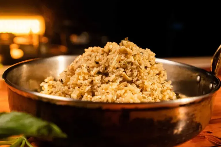 Tempo de Preparo e Rendimento do Risoto de Cogumelos