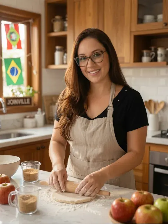 Agnes Santos na cozinha